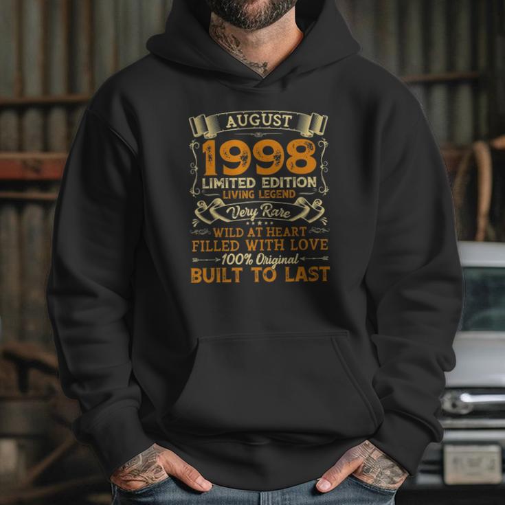 Vintage 23Rd Birthday August 1998 23 Years Old Gift Hoodie Gifts for Her