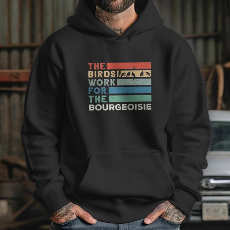 Vintage The Birds Work For The Bourgeoisie Conspiracy Theory Hoodie Gifts for Her