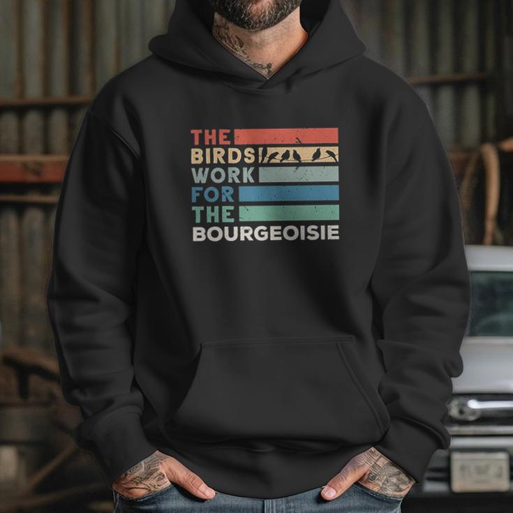 Vintage The Birds Work For The Bourgeoisie Conspiracy Theory Hoodie Gifts for Her