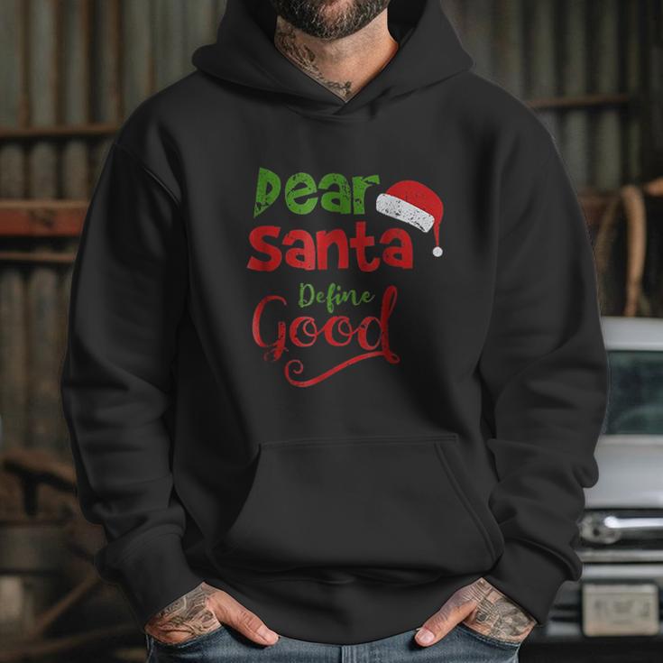 Vintage Dear Santa Define Good Hoodie Gifts for Her