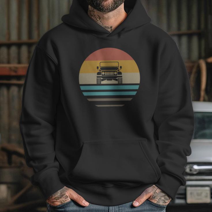 Vintage Jeeps Retro 70S Distressed Off Road Hoodie Gifts for Her