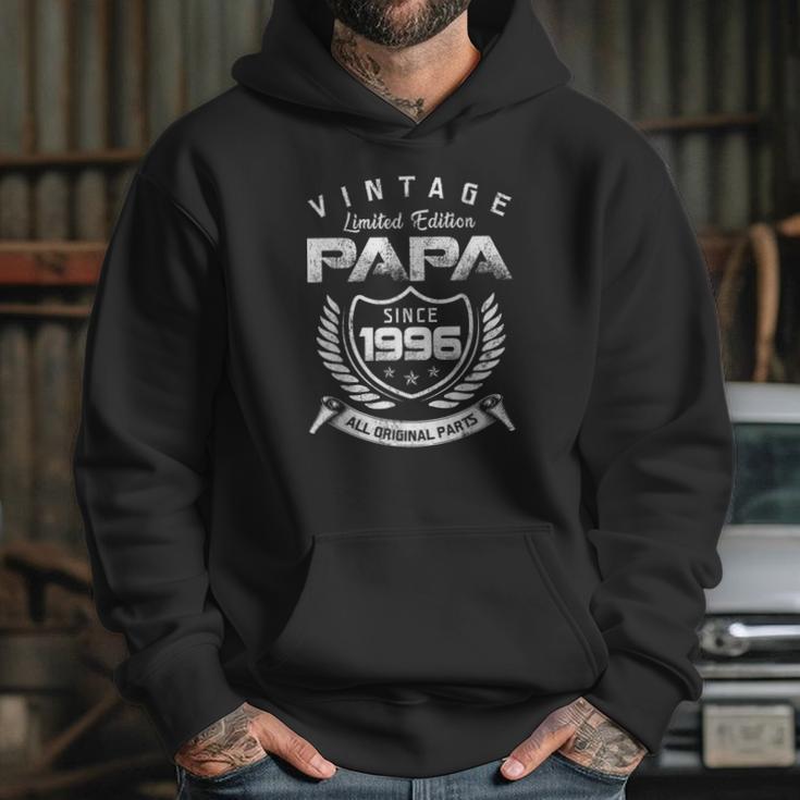 Vintage Limited Edition Papa Since 1996 All Original Parts Hoodie Gifts for Her