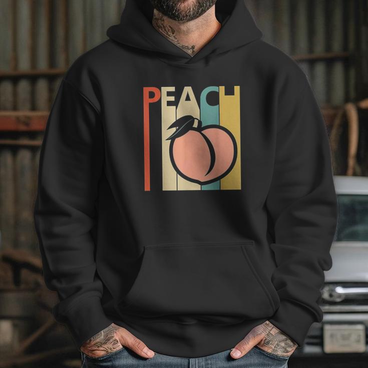 Vintage Peach Peach Fruit Emoji Gift Hoodie Gifts for Her