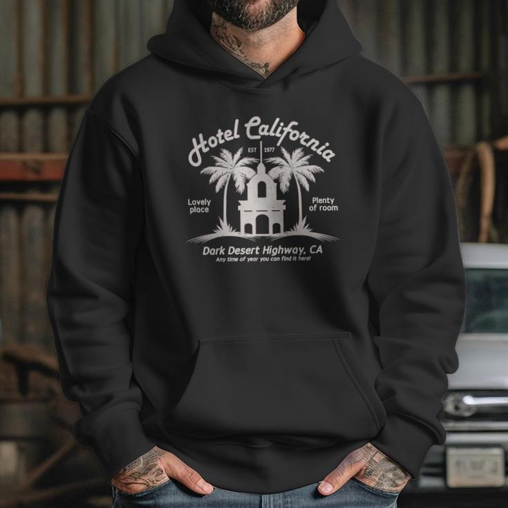 Vintage Retro Cool Hotel California Dark Desert Highway Hoodie Gifts for Her