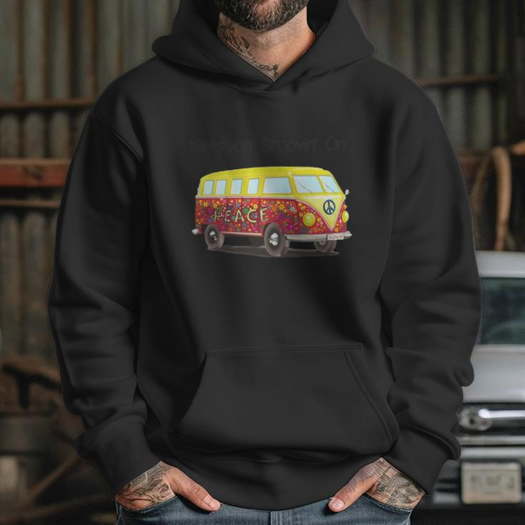 Volkswagen Peace Bus Keep On Groovin On Hoodie Gifts for Her