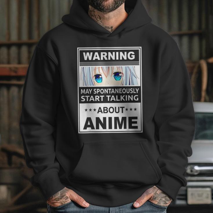 Warning May Spontaneously Start Talking About Anime Manga Hoodie Gifts for Her