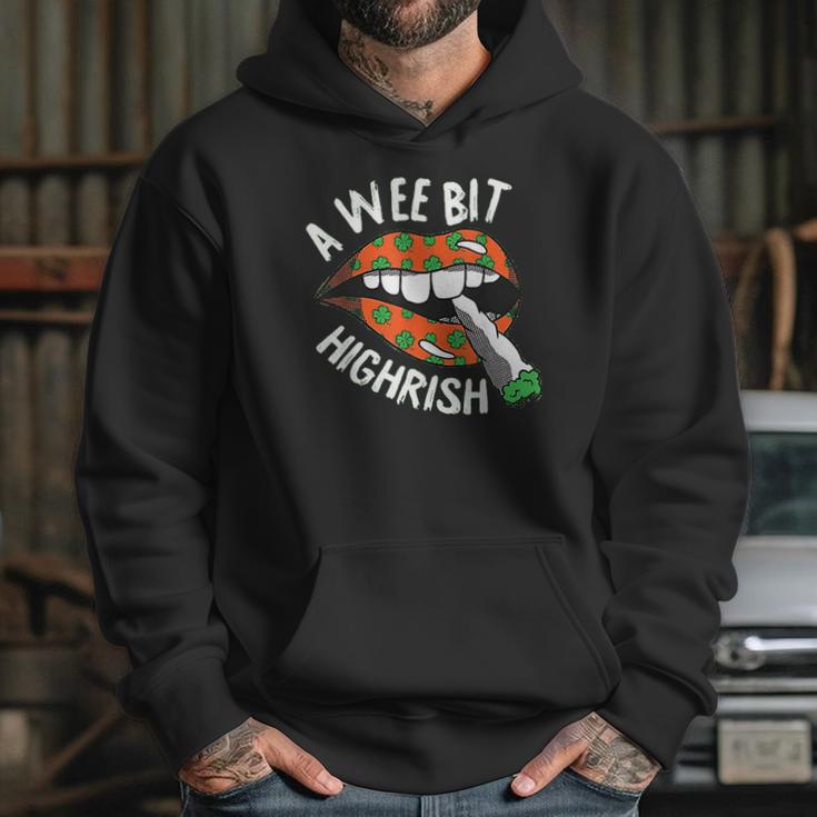 A Wee Bit Irish St Patricks Day Funny Thc Stoner Gifts Hoodie Gifts for Her