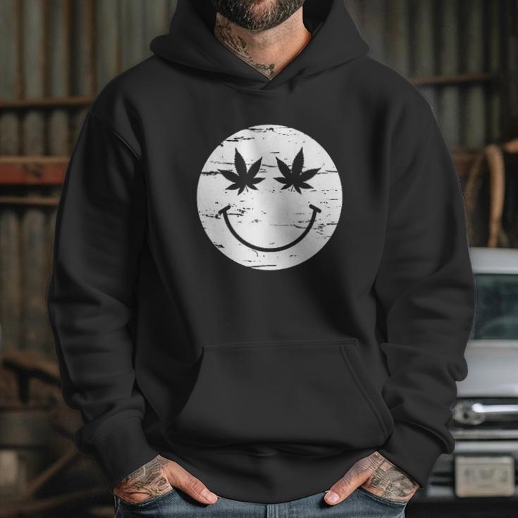 Weed Smile Face Hoodie Gifts for Her