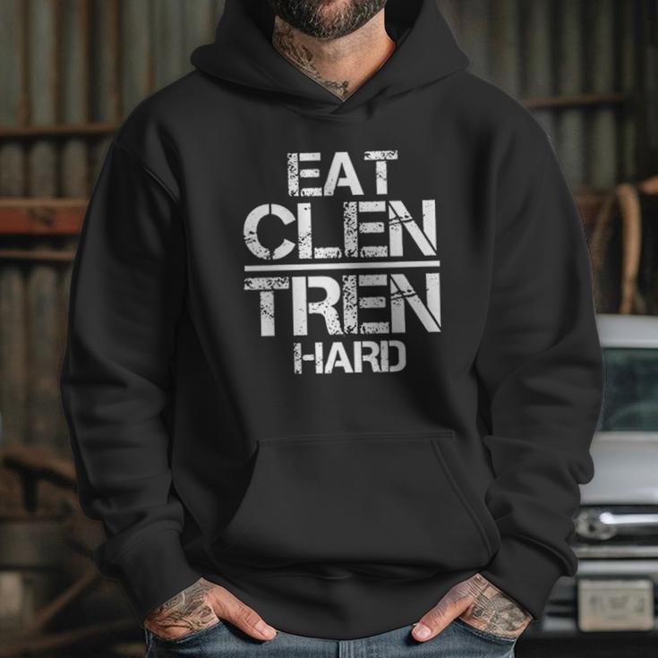 Weightlifting Eat Clen Tren Hard Hoodie Gifts for Her