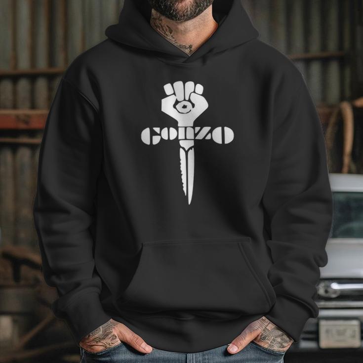 White Gonzo Fist Hoodie Gifts for Her