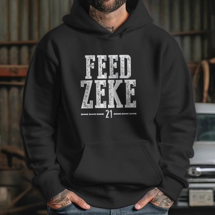 Wishful Inking Football Fans Feed Zeke Vintage Hoodie Gifts for Her