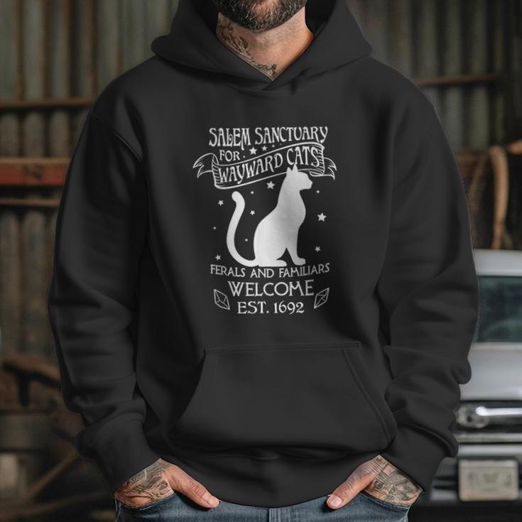 Witch Salem Sanctuary For Wayward Black Cats 1692 Gift Hoodie Gifts for Her