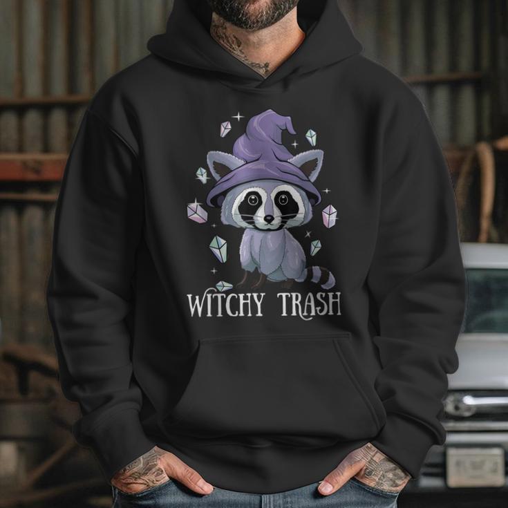 Witchy Trash Raccoon Halloween Witchcraft Witch Pastel Goth Hoodie Gifts for Her