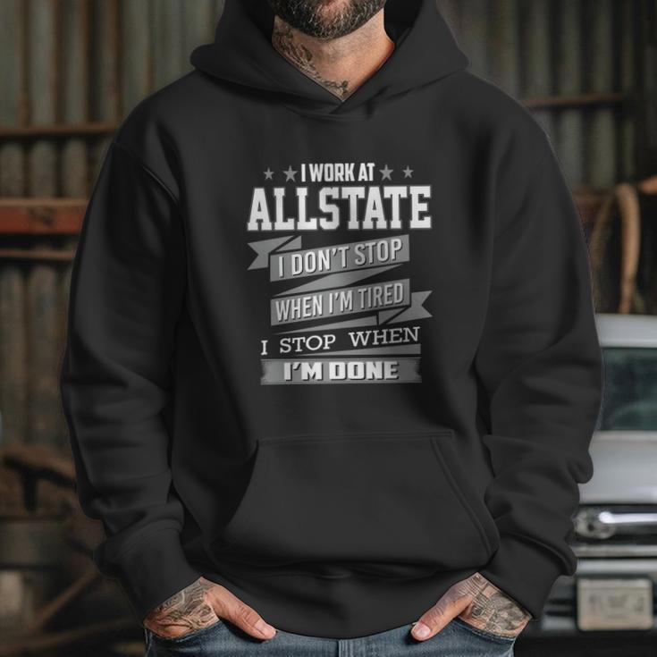 I Work At Allstate Hoodie Gifts for Her