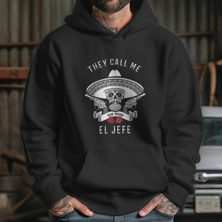 They Call Me El Jefe Boss Joke Cinco De Mayo Hoodie Gifts for Her