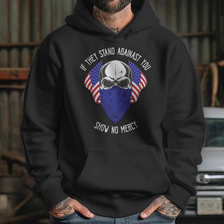 If They Stand Against Show No Mercy Graphic Design Printed Casual Daily Basic Hoodie Gifts for Her