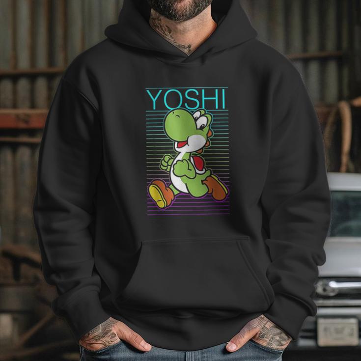 Yoshi Retro Gradient Fade Poster Hoodie Gifts for Her