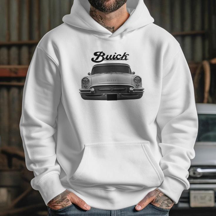 1955 Buick Two Side White Hoodie Gifts for Her