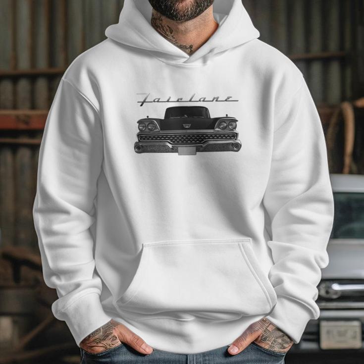 1959 Ford Fairlane Front Black Hoodie Gifts for Her