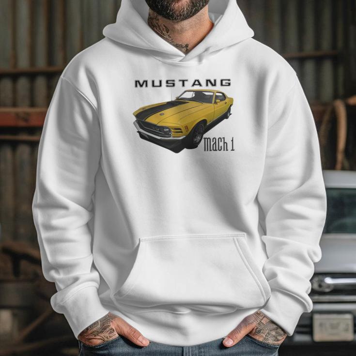 1970 Ford Mach1 Yellow Hoodie Gifts for Her