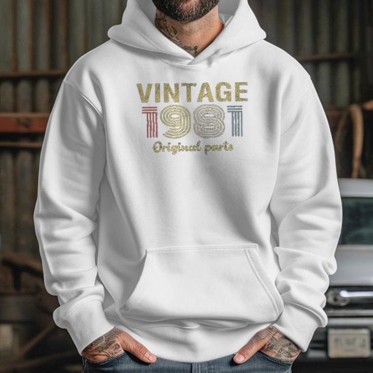 40Th Birthday Gift Retro Birthday Vintage 1981 Hoodie Gifts for Her