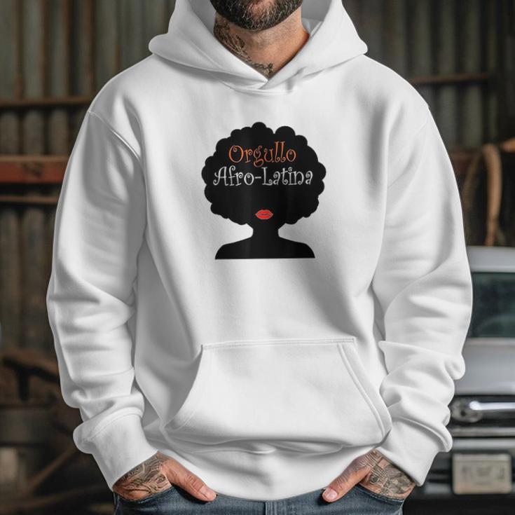 Afro Latina Proud Latinx Orgullo Black Spanish Hoodie Gifts for Her