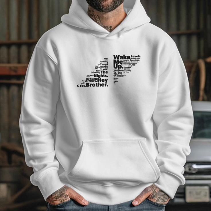 Avicii Logo - Song Names Typography Hoodie Gifts for Her