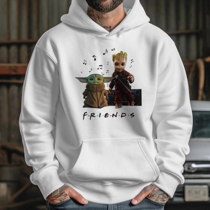 Baby Yoda And Baby Groot Friends Hoodie Gifts for Her