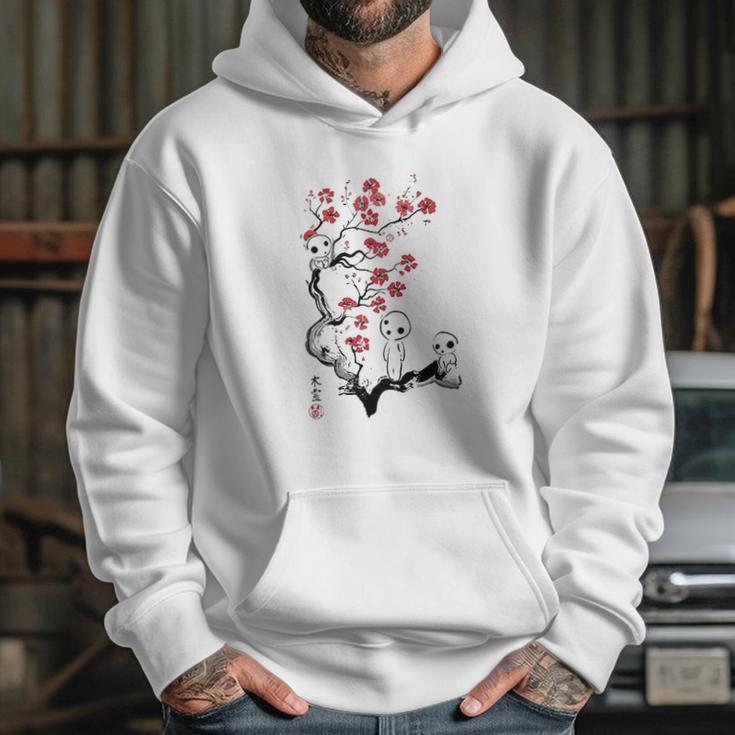 Bakugou Ink Style Princess Mononoke Little Forest Spirits Hoodie Gifts for Her