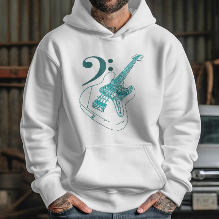 Bass With Clef Neon Bassists Bass Player Hoodie Gifts for Her