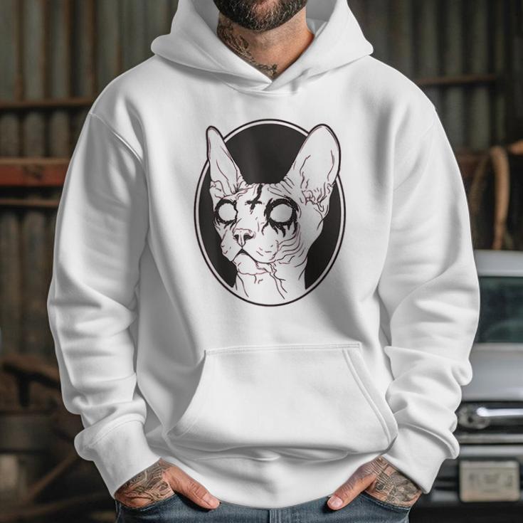 Black Metal Sphynx Cat I Pastel Goth And Death Metal Hoodie Gifts for Her