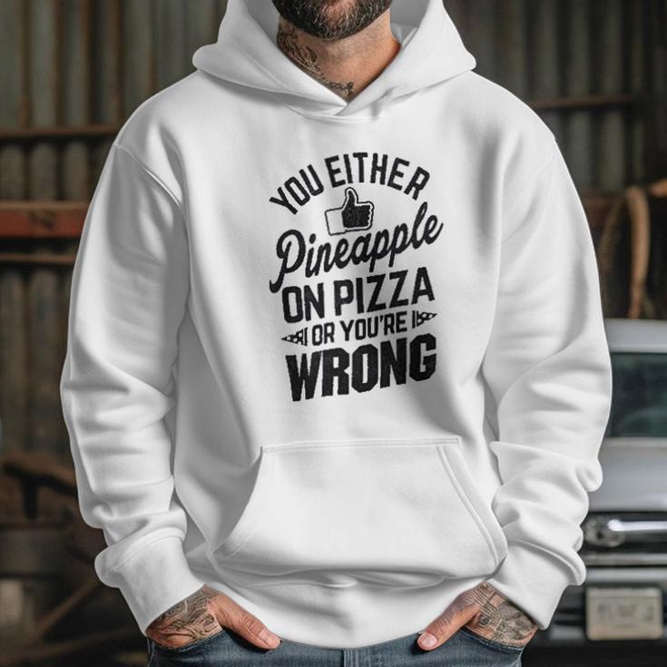 Brisco Brands Like Pineapple Pizza Debate Opinion Funny Hoodie Gifts for Her