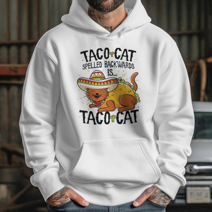 Cute Cat Tacocat Spelled Backwards Is Taco Cat Hoodie Gifts for Her