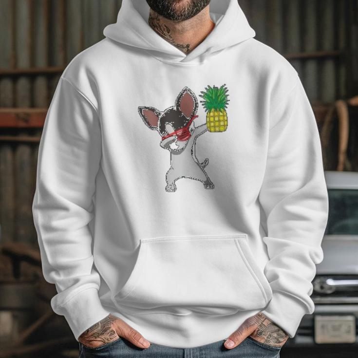 Dabbing Chihuahua Puppy Dog Pineapple Aloha Beach Gift Hoodie Gifts for Her