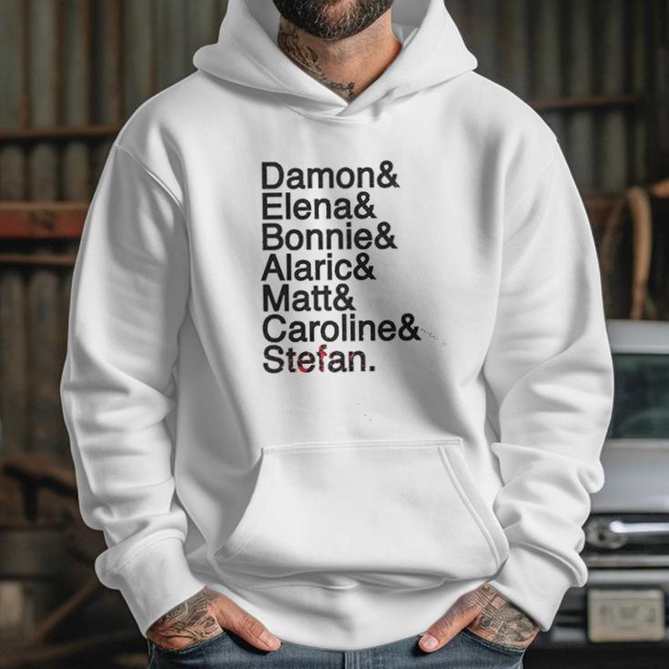 Damon Elena Bonnie Alaric Matt Caroline Stefan Hoodie Gifts for Her