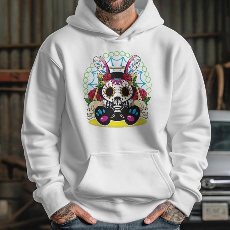 Day Of The Dead Dia De Los Muertos Bunny Sugar Skull Hoodie Gifts for Her