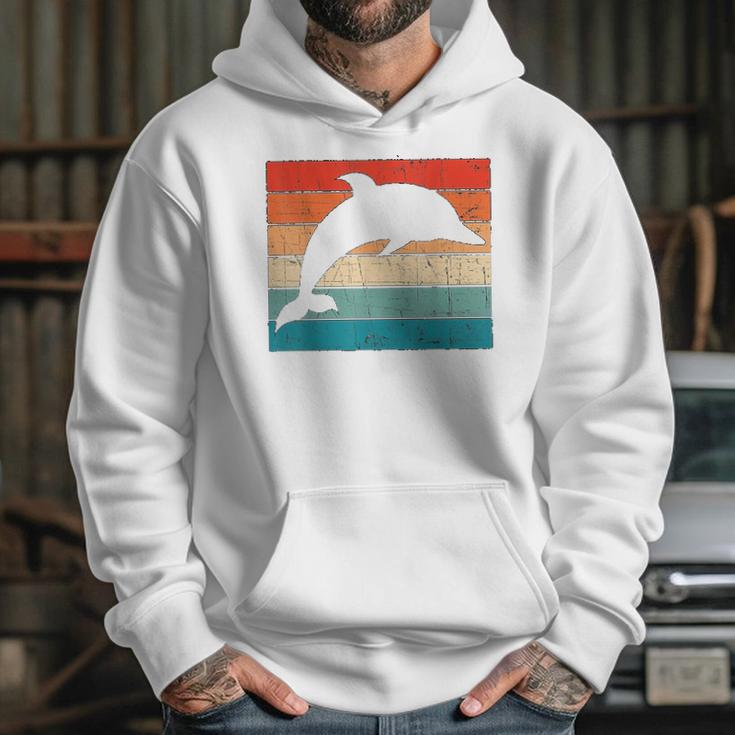 Dolphin Retro Vintage Hoodie Gifts for Her