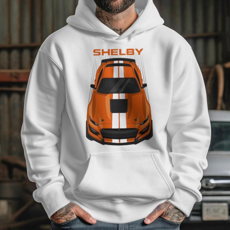 Ford Mustang Shelby Gt500 2020 2021 Twister Orange White Stripes Hoodie Gifts for Her