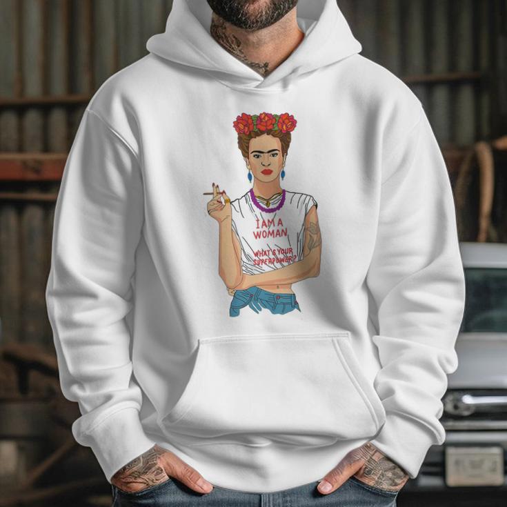 Frida Kahlo I Am A Woman Hoodie Gifts for Her