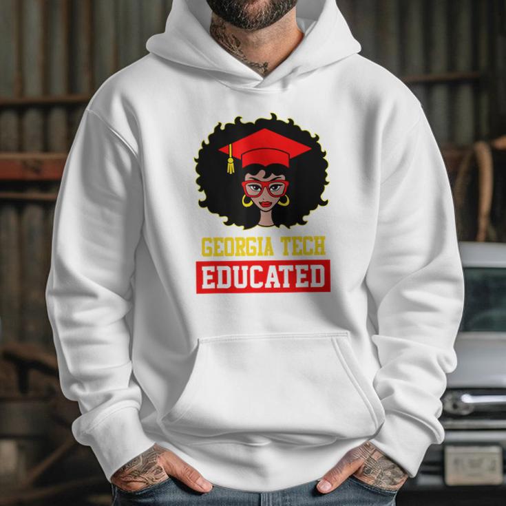 Georgia Tech Educated Black Girl Graduate University Black History Month Proud Black Gift Hoodie Gifts for Her