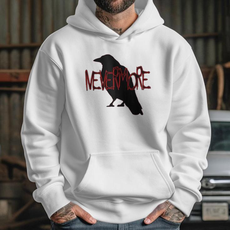 Gothic Nevermore Raven Edgar Allan Poe Gift Hoodie Gifts for Her