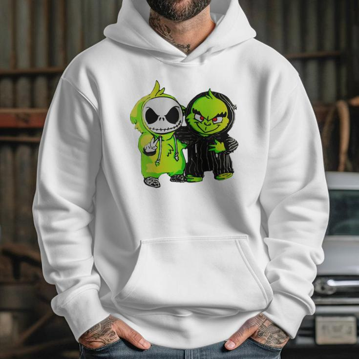 Grinch And Jack Skellington Hoodie Gifts for Her