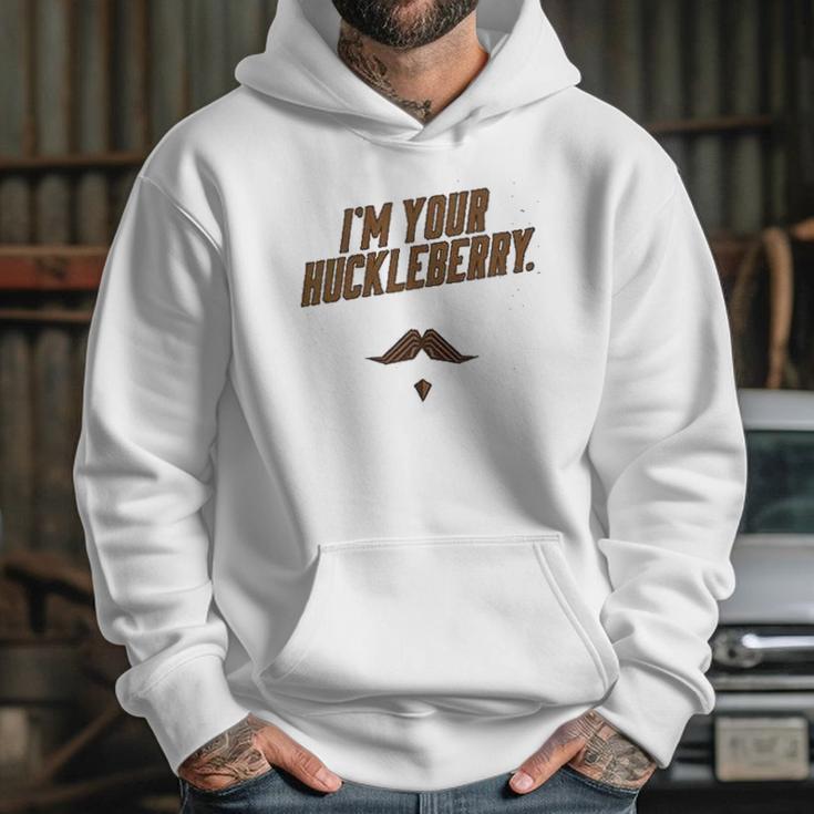 Im Your Huckleberry Western Quote Funny Vintage Gray Hoodie Gifts for Her