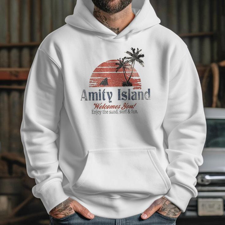 Jaws Amity Island Welcomes You Natural Hoodie Gifts for Her