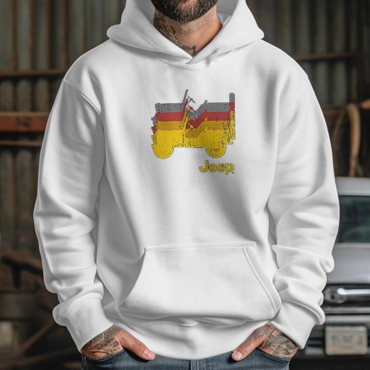 Jeep Willys Repeating Profile Hoodie Gifts for Her