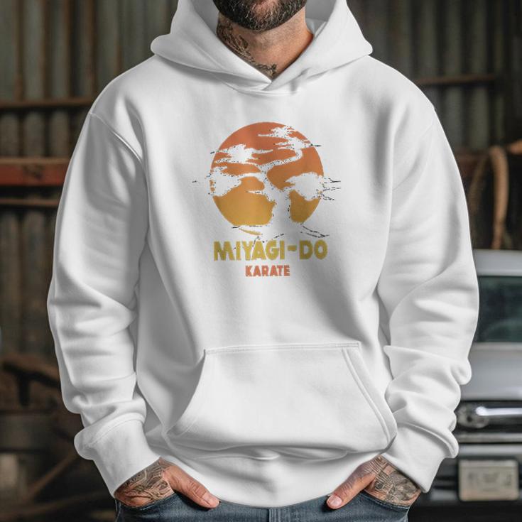 Karate Kid Miyagi Do Banzai Tree Sunset Logo Hoodie Gifts for Her