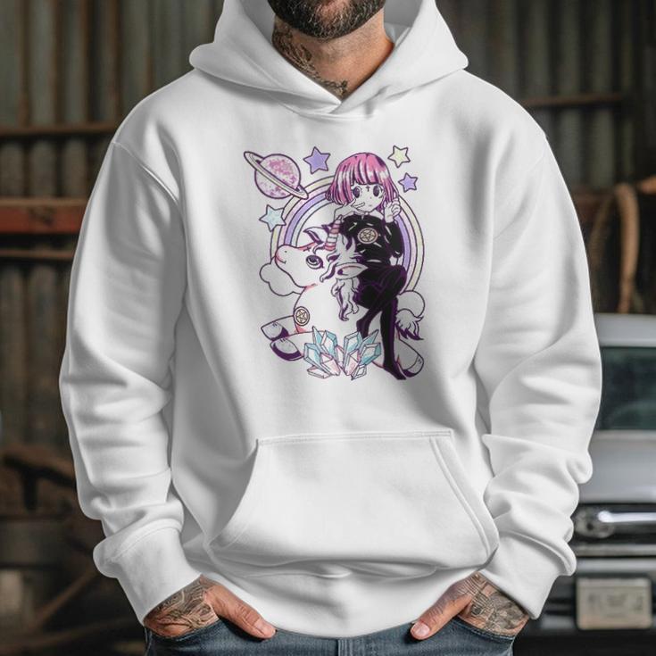 Kawaii Pastel Goth Unicorn Cute Gothic Girl Wicca For Kids Hoodie Gifts for Her