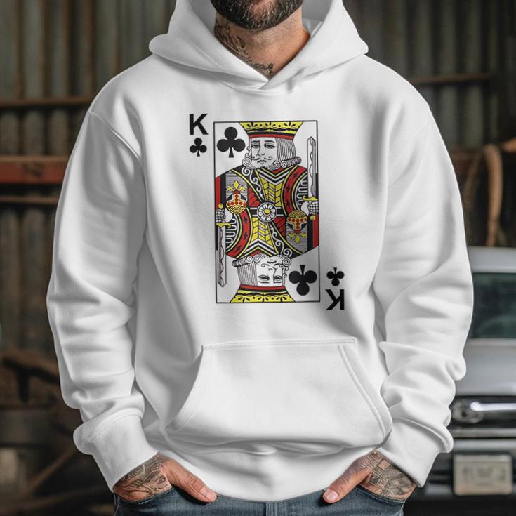 - King Of Clubs Blackjack Cards Poker 21 Hoodie Gifts for Her