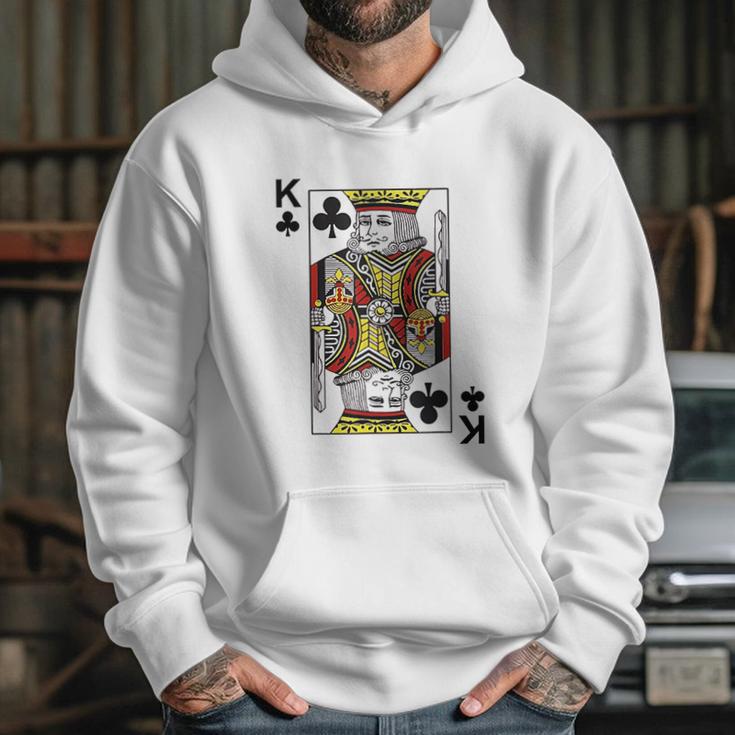 King Of Clubs Blackjack Cards Poker 21 K Hoodie Gifts for Her