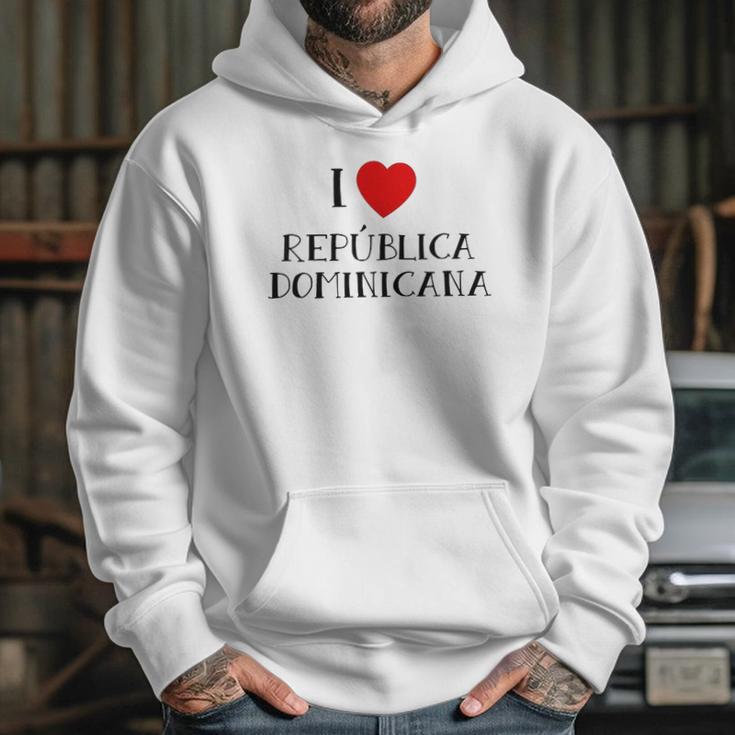 I Love Republica Dominicana Dominican Republic Hoodie Gifts for Her